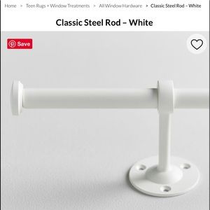 PBteen classic curtain rod. 48”-88”